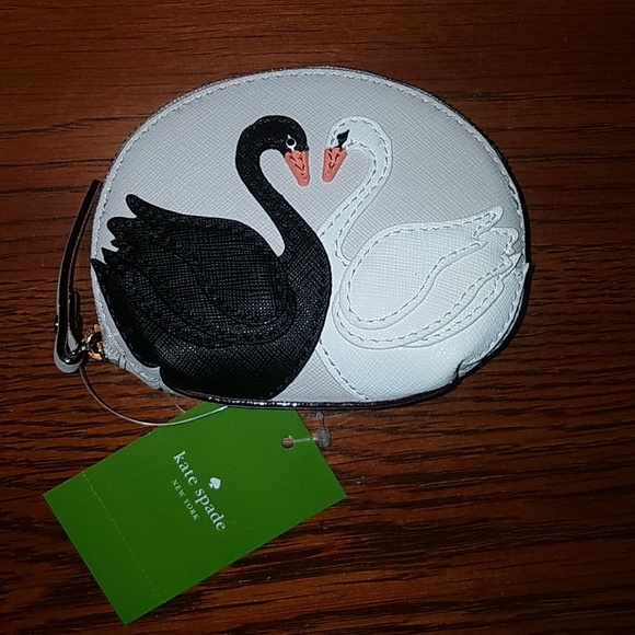kate spade Accessories - NWT, kate spade Swan Dumpling Coin Purse